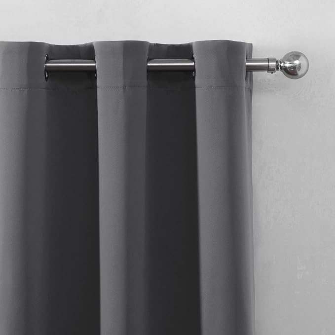 Frost Grey Blackout Curtains 34 x 63 Inch Length/Set of 2 Curtain - Image 7