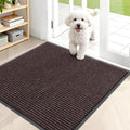OLANLY Front Door Mat 35x30, Waterproof Heavy-Duty Indoor Outdoor Doormat | Tan by OLANLY