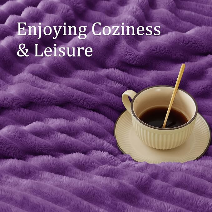 BEDELITE Ribbed Twin Blanket for Couch & Bed, Warm Yet Lightweight, Ribbed - Image 4