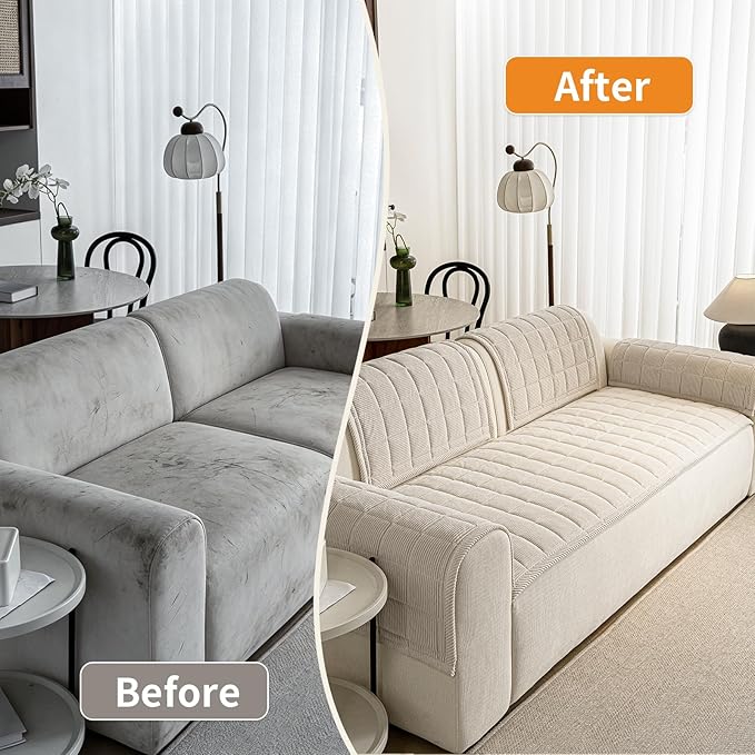Couch Covers for Dogs Washable, Non Slip Couch Covers for Loveseat Sofa Pet - Image 5