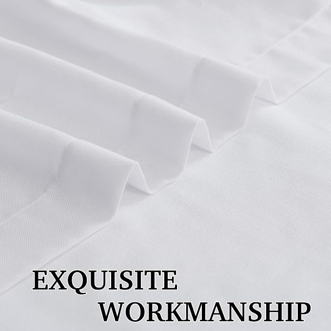RYB HOME Farmhouse Boho Linen Sheer Curtains 90 inches Long - Image 4