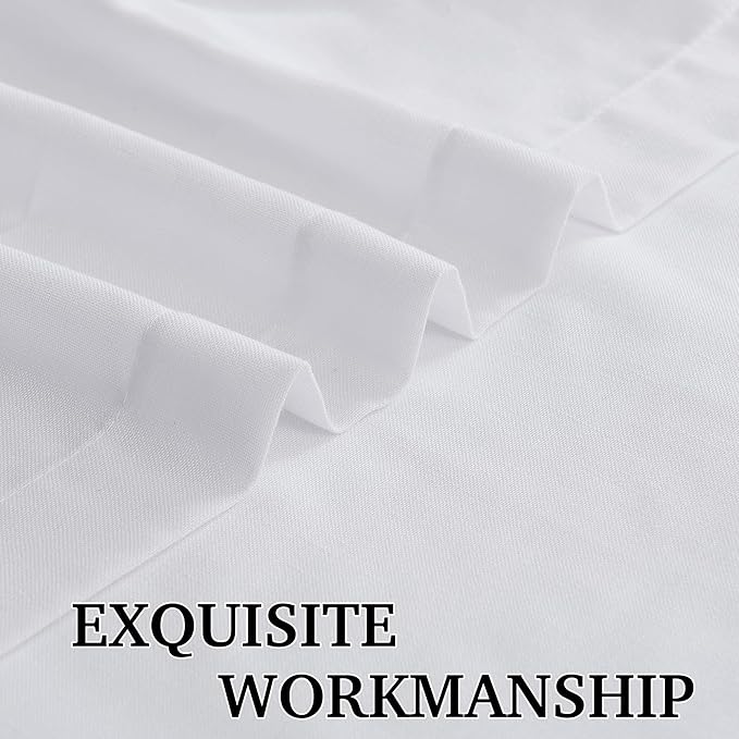 RYB HOME Linen Semi Sheer Curtains - Image 4