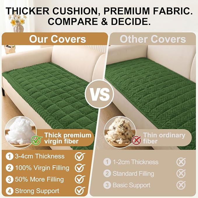 Smiry Couch Cover for Dogs, Non Slip Fuzzy Pet Sofa Covers Washable | Sofa - Image 5