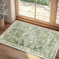 Yamaziot Washable 2x3 Area Rugs Small Entryway Non Slip Rug, Sage Green | Soft by Yamaziot