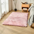 duduta Pink Faux Sheepskin Fur Rug 3x5 ft, Fluffy Carpet Rug | Shag Fuzzy by duduta