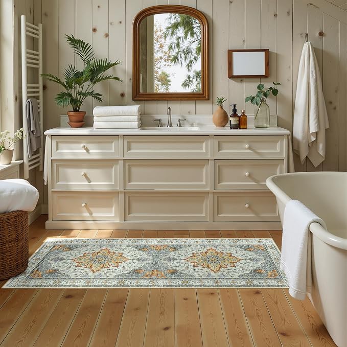 RELEANY Washable Area Rug, Runner 2'x5', Water Repellent, Pet Friendly - Image 2
