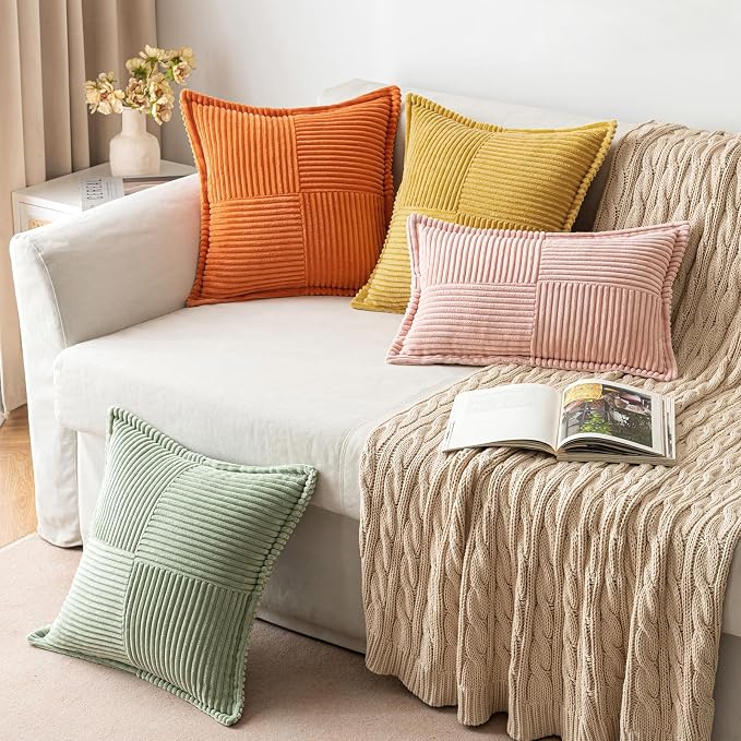 MIULEE Fall Orange Decorative Throw Pillow Covers - Image 4