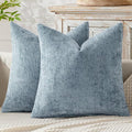 MIULEE Decorative Couch Throw Pillow Covers 20x20 Inch Light Blue 2 Pack | by MIULEE