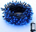 RPGT Christmas Light 1000 LEDs 336ft Green Cable Wire Fairy String Tree Twinkle Lights Plug in 12 Modes for Christmas Party, Outdoor, Garden, Wedding, Home Decoration (Blue)