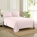 Queen Size Bed Sheets - Breathable Luxury Sheets with Full Elastic & Secure Corner Straps Built In - 1800 Supreme Collection Soft Deep Pocket Bedding, Sheet Set, EXTRA DEEP pocket - Queen, Pale Pink
