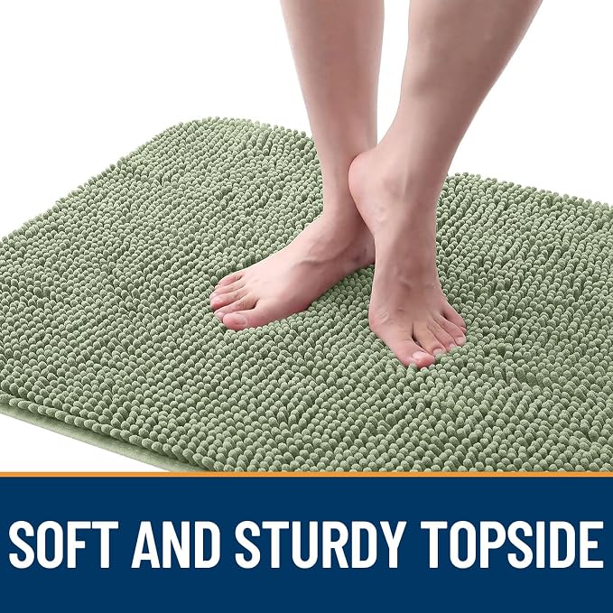 OLANLY Dog Door Mat for Muddy Paws 40x24, Super Absorbent Chenille Mud Mat | - Image 4