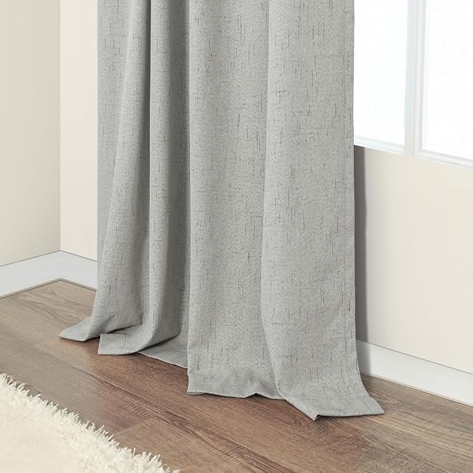 Light Grey Black Out Curtains 72 Inch Long - Image 8