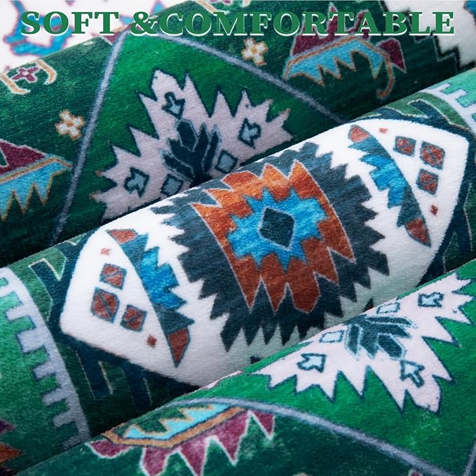 SERISSA 2x3 Washable Non Slip Boho Small Area Rug - Image 6
