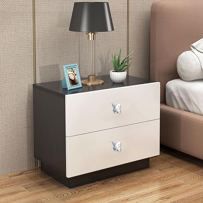 Silver Butterfly Drawer Knobs Kitchen Hardware for Cabinets Cute Animal Dresser Knobs Furniture Cupboard Handles Single Hole Cabinet Knobs 4 Pcs (Silver)