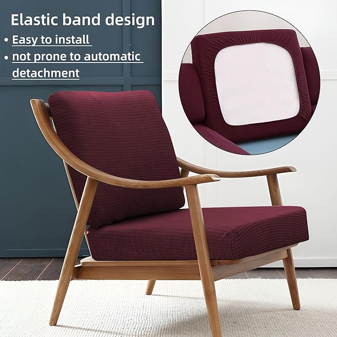 8PCS Patio Cushion Covers.Patio Furniture Couch SeatSlipcovers | Washable - Image 5