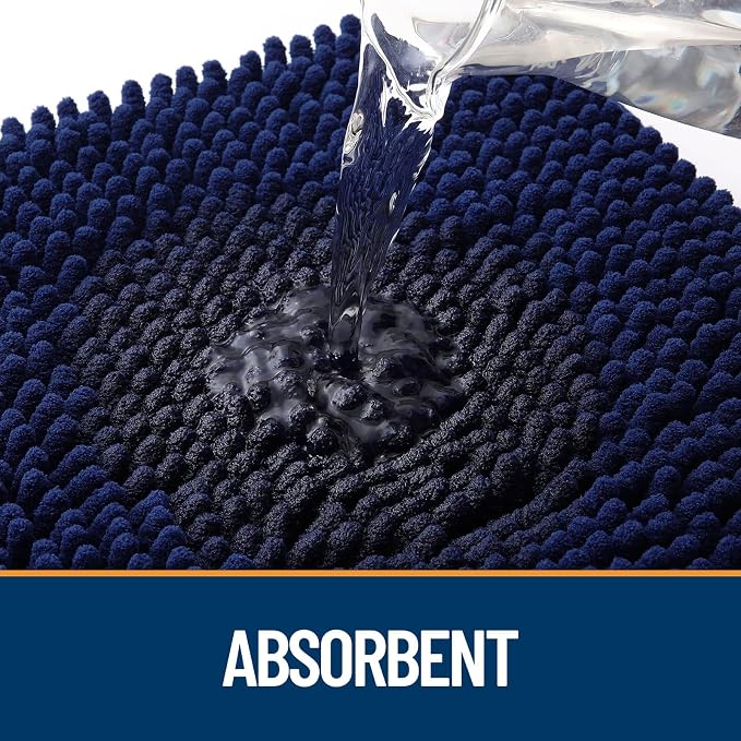 OLANLY Dog Door Mat for Muddy Paws 54x24, Super Absorbent Chenille Mud Mat | - Image 3
