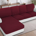 H.VERSAILTEX Sectional Couch Covers 4 Pieces Sofa Seat Cushion Covers L Shape by HVERSAILTEX
