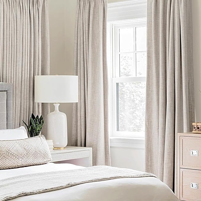 MIULEE 100% Blackout Linen Curtains - Image 2