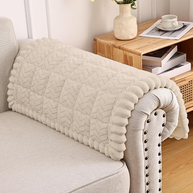 Smiry Couch Cover for Dogs, Non Slip Fuzzy Pet Sofa Arm Covers Washable | Sofa by Smiry
