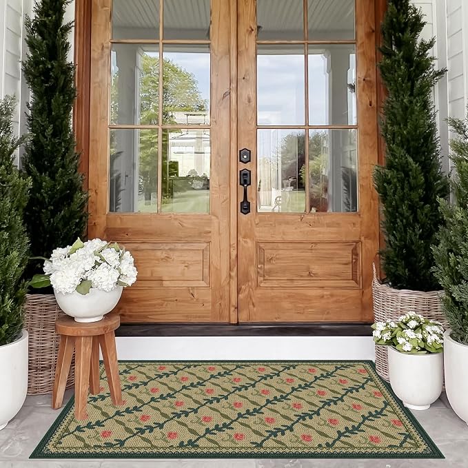 Floral Outdoor Rug - Image 4