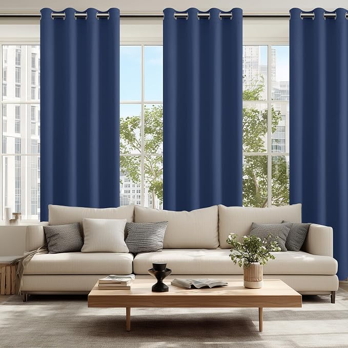 Blackout Curtains for Bedroom, 52 x 96 Inches Long, 2 Panels | Thermal - Image 6