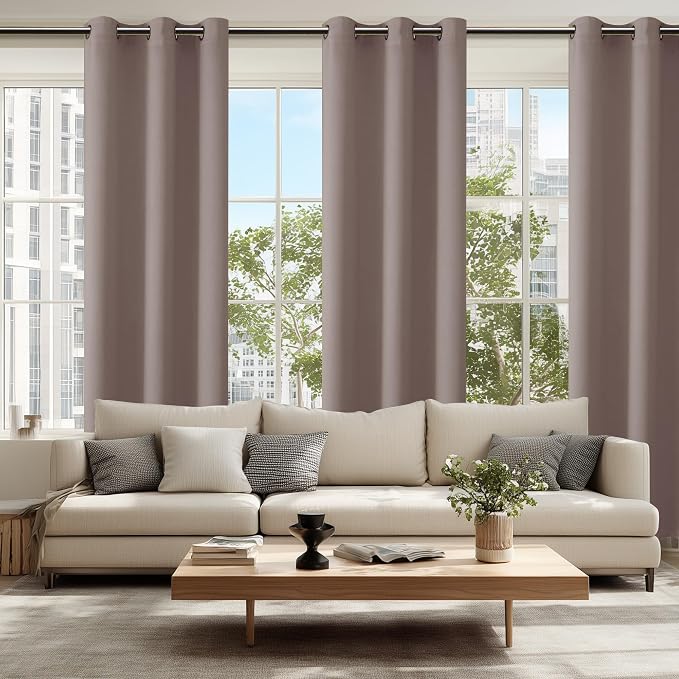 Blackout Curtains for Bedroom, 42 x 84 Inches Long, 2 Panels | Thermal - Image 6