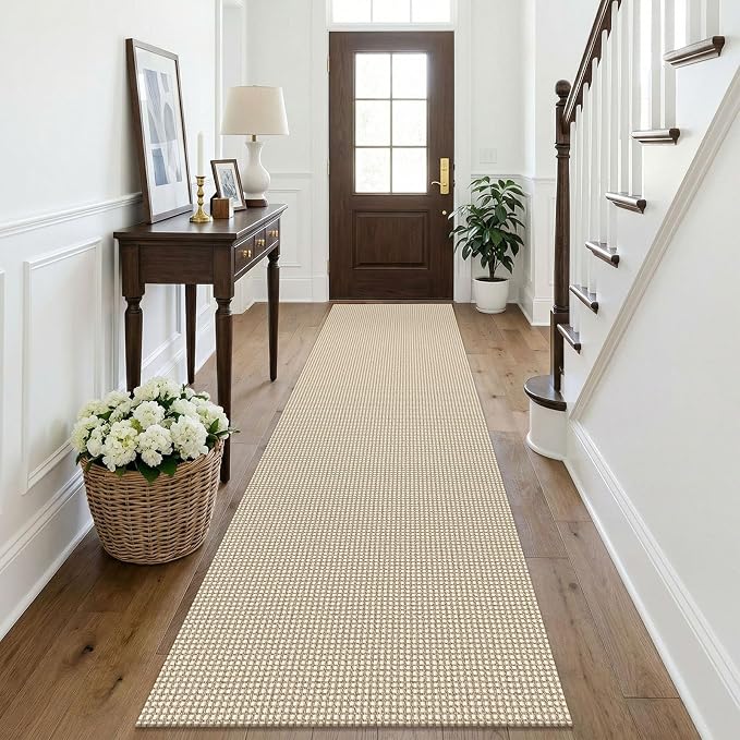 KOZYFLY Cotton Runners Rugs for Hallway 2.5'x10', Washable Runner Rug, Woven by KOZYFLY