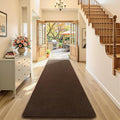 3x10 Runner Rug for Hallway, Long Runner Rugs Non Slip, Coffee | Soft Washable by AROGANAREARUG
