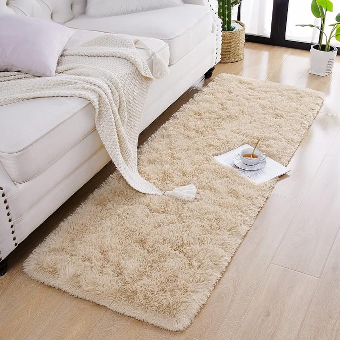 Chicrug Soft Runner Rug for Bedroom Living Room Plush Fluffy Rug 2x10 | Shag - Image 5