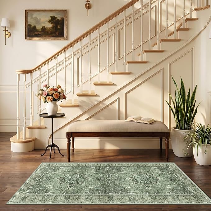 RELEANY Washable Area Rug, Runner 2'6"x5', Water Repellent, Pet Friendly - Image 2