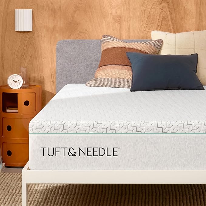 Tuft & Needle Original Hybrid Medium King Mattress, Adaptive Foam, Individually-Wrapped Coils, Cooling Pressure Relief, 100 Night Trial, Fiberglass-Free, CertiPUR-US, 10-Year Limited Warranty