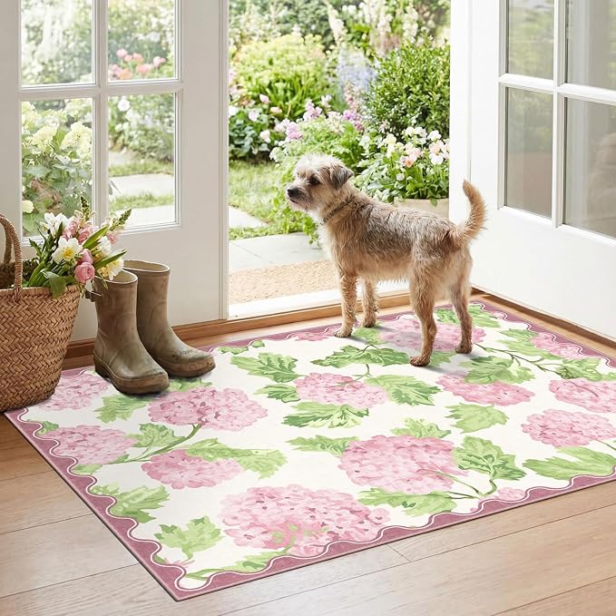 Floral Outdoor Rug by Othilic