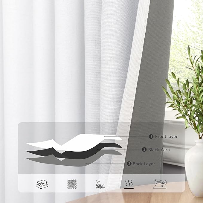 Drapes 84 Inch Length 2 Panels Set - Image 5