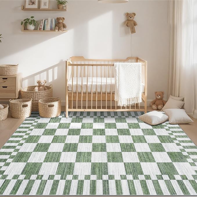 GarveeHome Checkered Rug 4x6 Area Rugs - Image 3