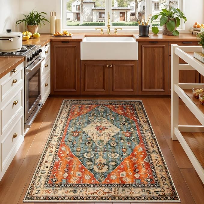 SERISSA 3x4 Washable Non Slip Boho Area Rug - Image 2