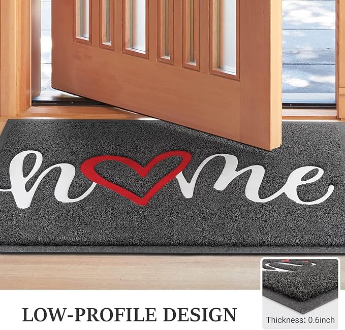 Door Mat Welcome Mat Floor Mat for Entryway, High Traffic Areas | Low Profile - Image 4