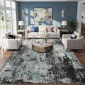 RELEANY Washable 9'x12' Abstract Area Rug by RELEANY