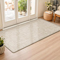 Ultra Thin Indoor Door Mat 24"x47", Non Slip Door Mat, Khaki | Low-Profile by LEKEEPGO