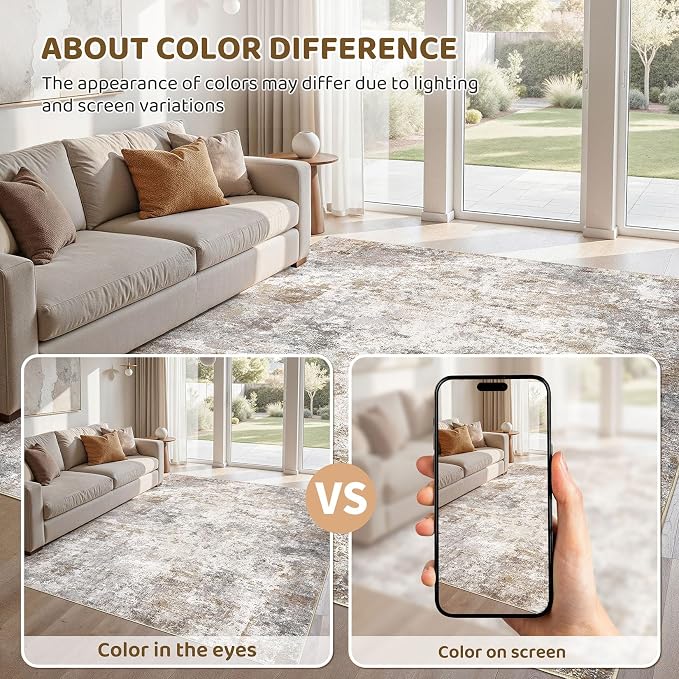 UERMEI 9x12 Area Rug Living Room Rugs - Image 6