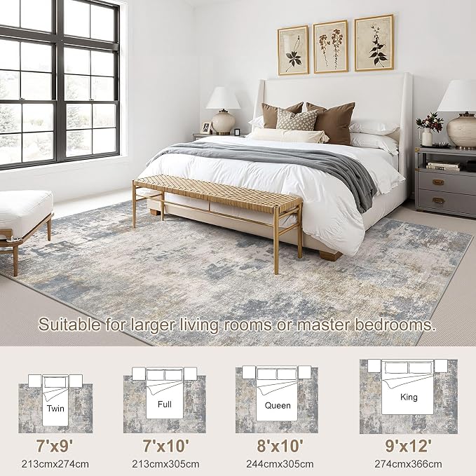 UERMEI 7x9 Area Rug Living Room Rugs - Image 5