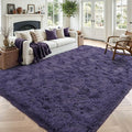 4x6 Taro Purple Fluffy Soft Area Rug Non-Slip by ModernHomeDecor
