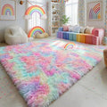 Amdrebio Rainbow Unicorn Fluffy Big Rug 6x9 by Amdrebio