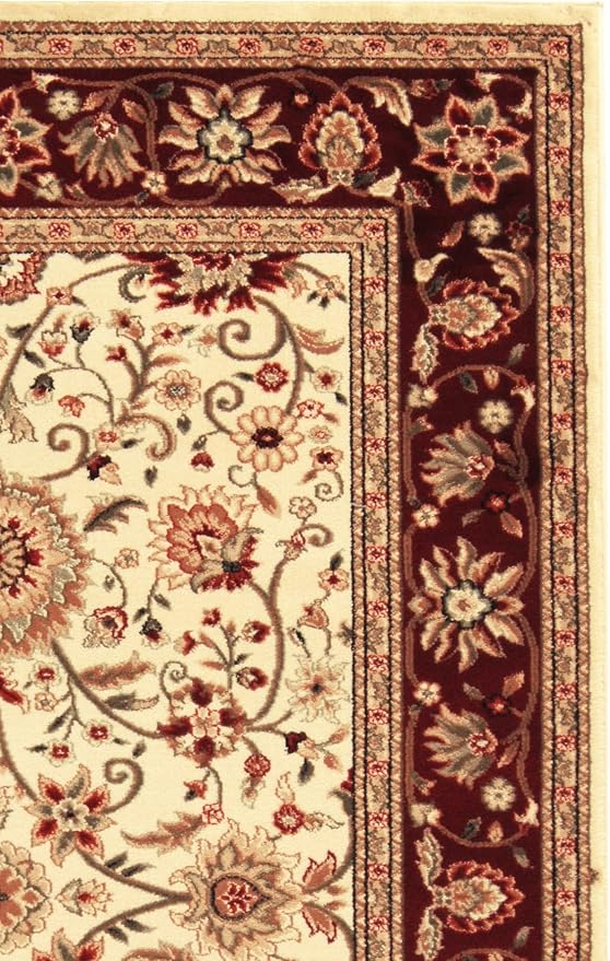 SAFAVIEH Lyndhurst Area Rug 6x8, Traditional Ivory & Red LNH212K - Image 7