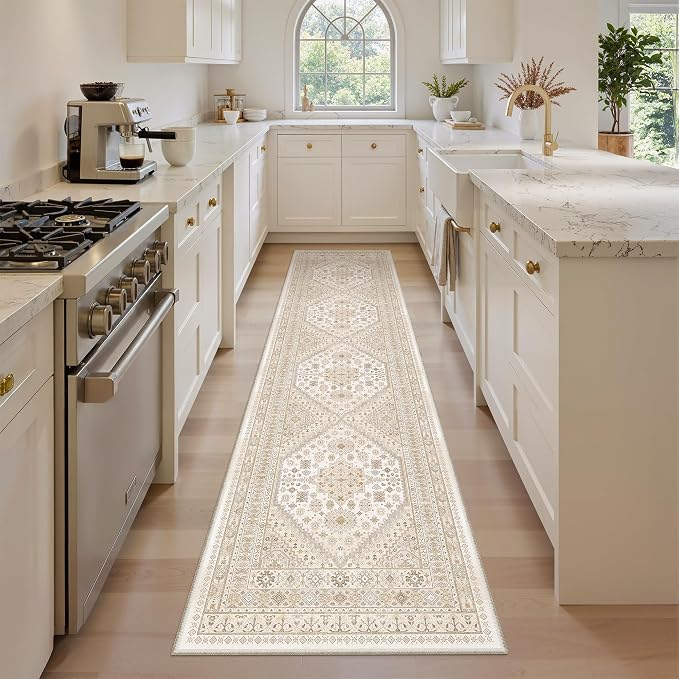 2x8 Runner Rug Non Slip, Washable Hallway Runner Rug, Nursery Room, Soft Runner by Zesthome