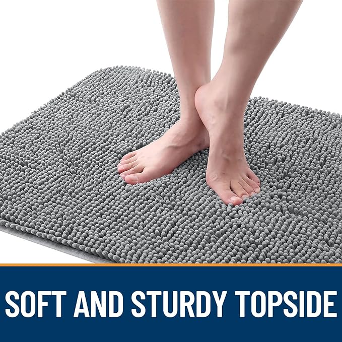 OLANLY Dog Door Mat for Muddy Paws 32x20, Super Absorbent Chenille Mud Mat | - Image 4