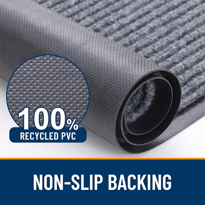 OLANLY Front Door Mat 59x34, Waterproof Heavy-Duty Indoor Outdoor Doormat | - Image 3