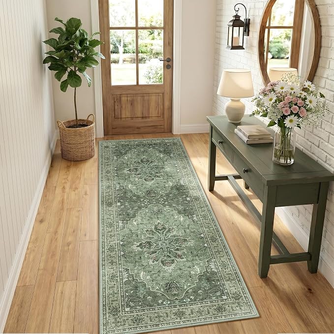 RELEANY Washable Area Rug, Runner 3'x6', Water Repellent, Pet Friendly - Image 3