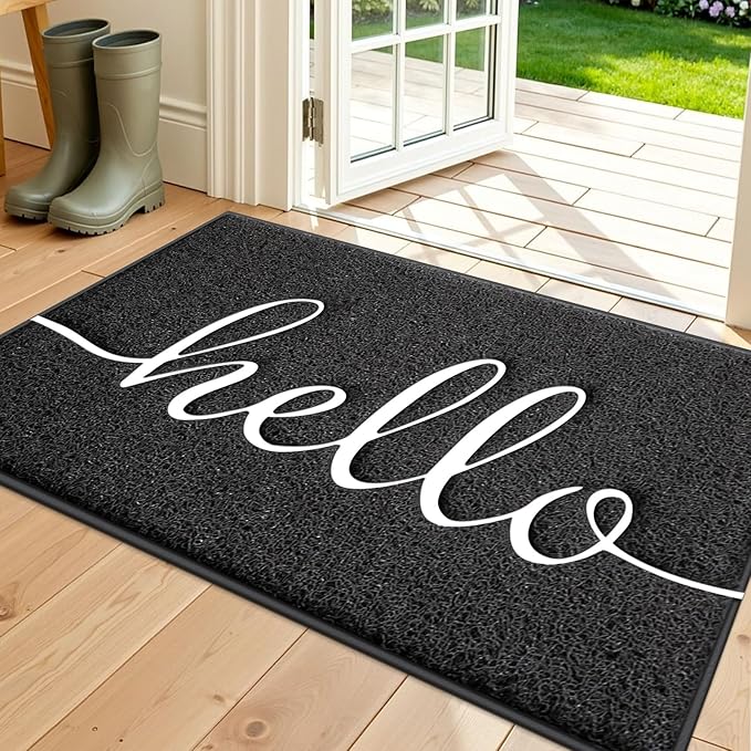 Door Mat Welcome Mat Floor Mat for Entryway, High Traffic Areas | Low Profile by BeneathYourFeet