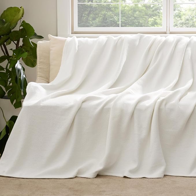 Bedsure GentleSoft 100% Cotton Large Throw Blanket - Image 5