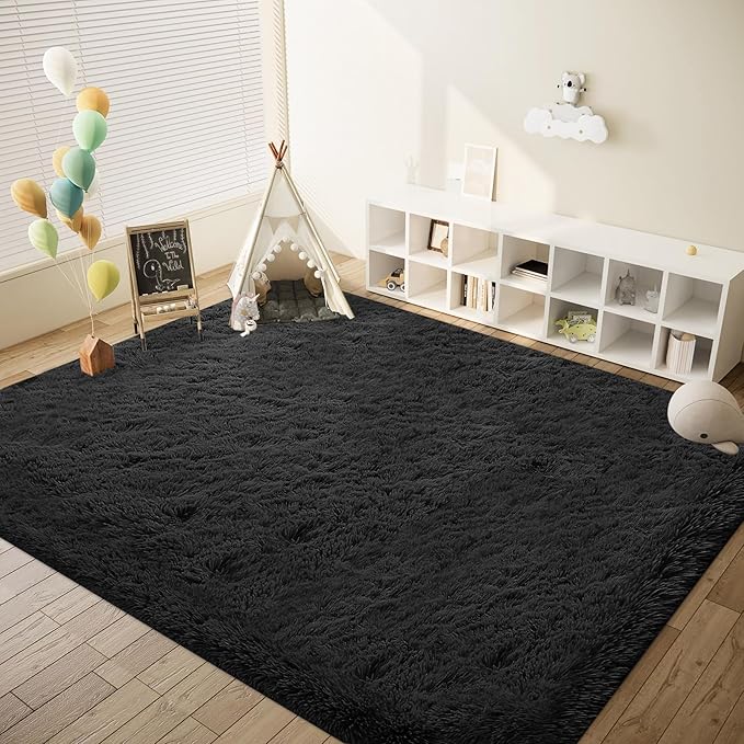 8x10 Area Rugs for Living Room: Fluffy Shag Soft Washable Rug Large Fuzzy Plush - Image 6